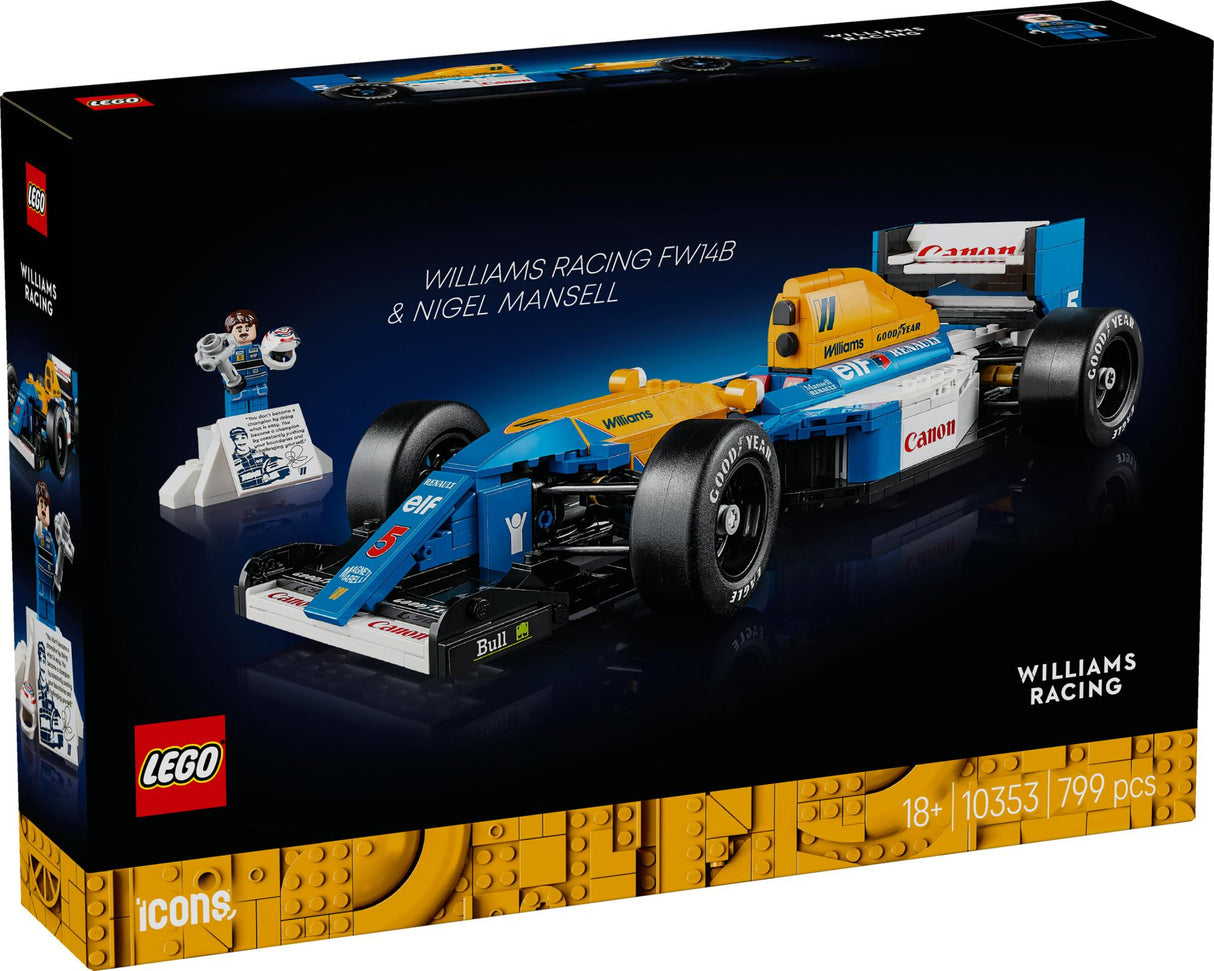 LEGO 10353 Icons Williams Racing FW14B with Nigel Mansell LEGO