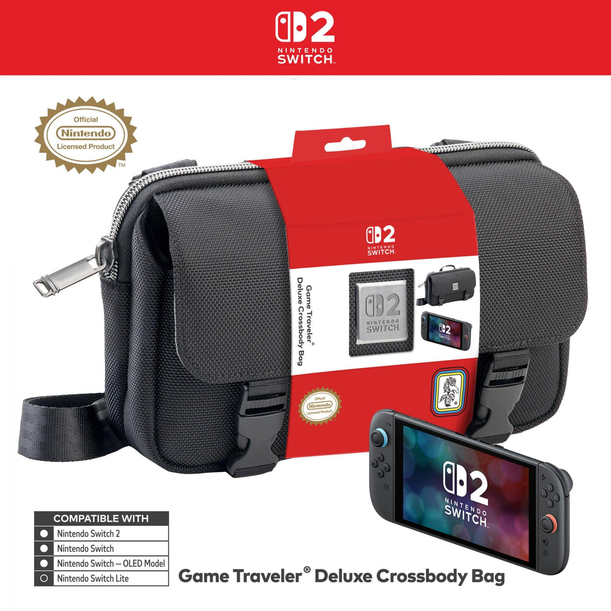 Nacon - Horizontal Shoulder Bag - Nintendo Switch 2 Nacon