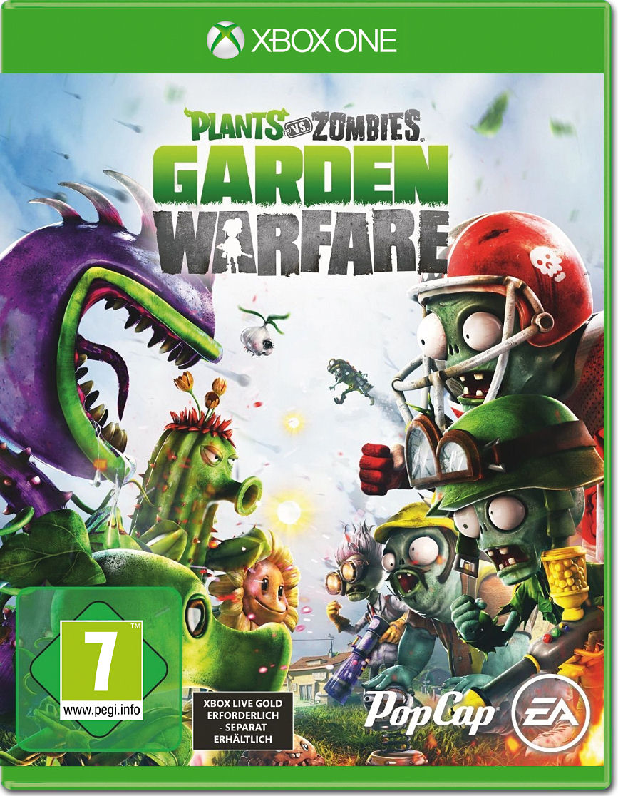Plants vs. Zombies: Garden Warfare – tysk omslag – Xbox One – forside