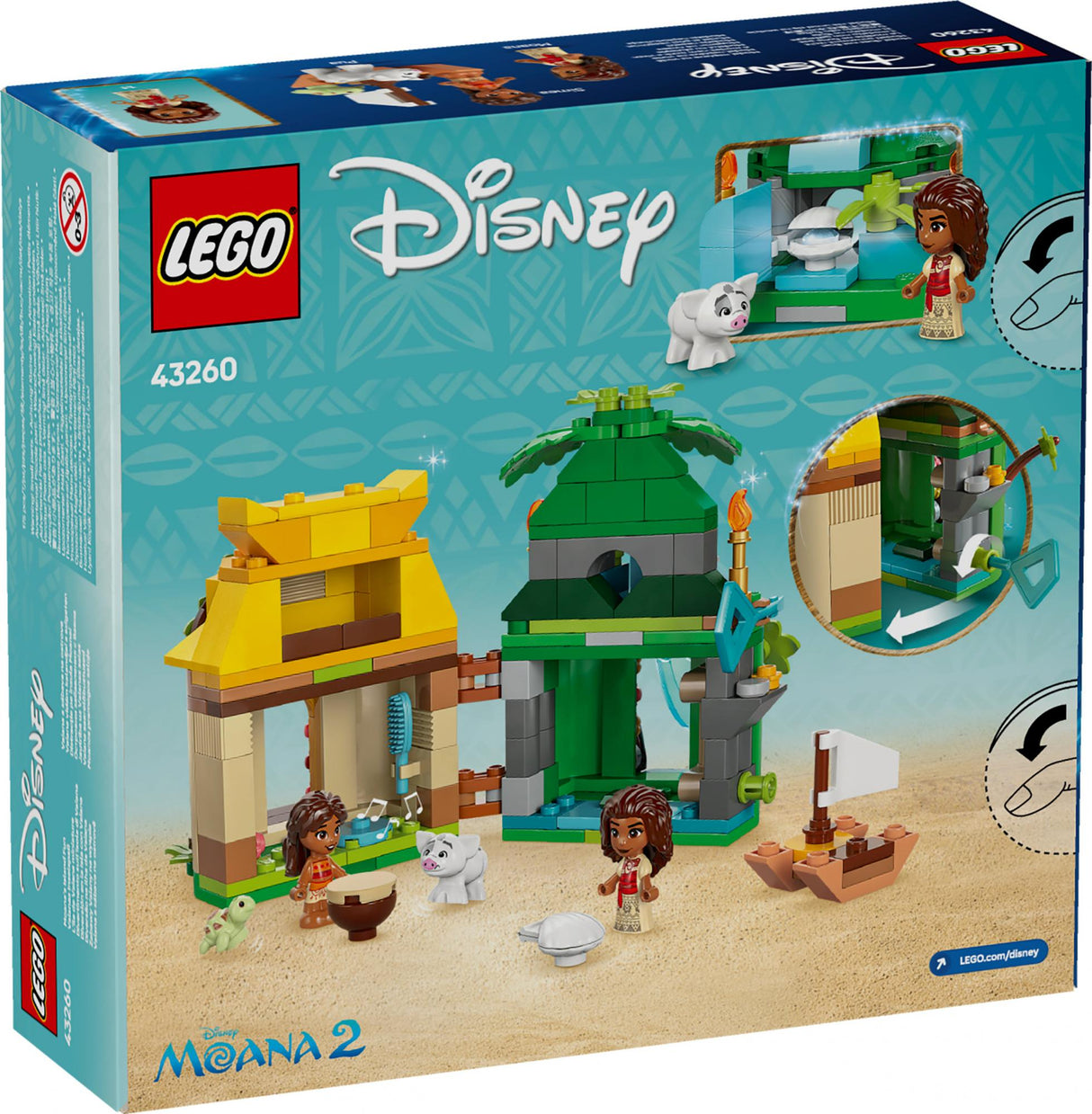 LEGO 43260 Disney Princess Vaiana's Island Fun, construction toy LEGO