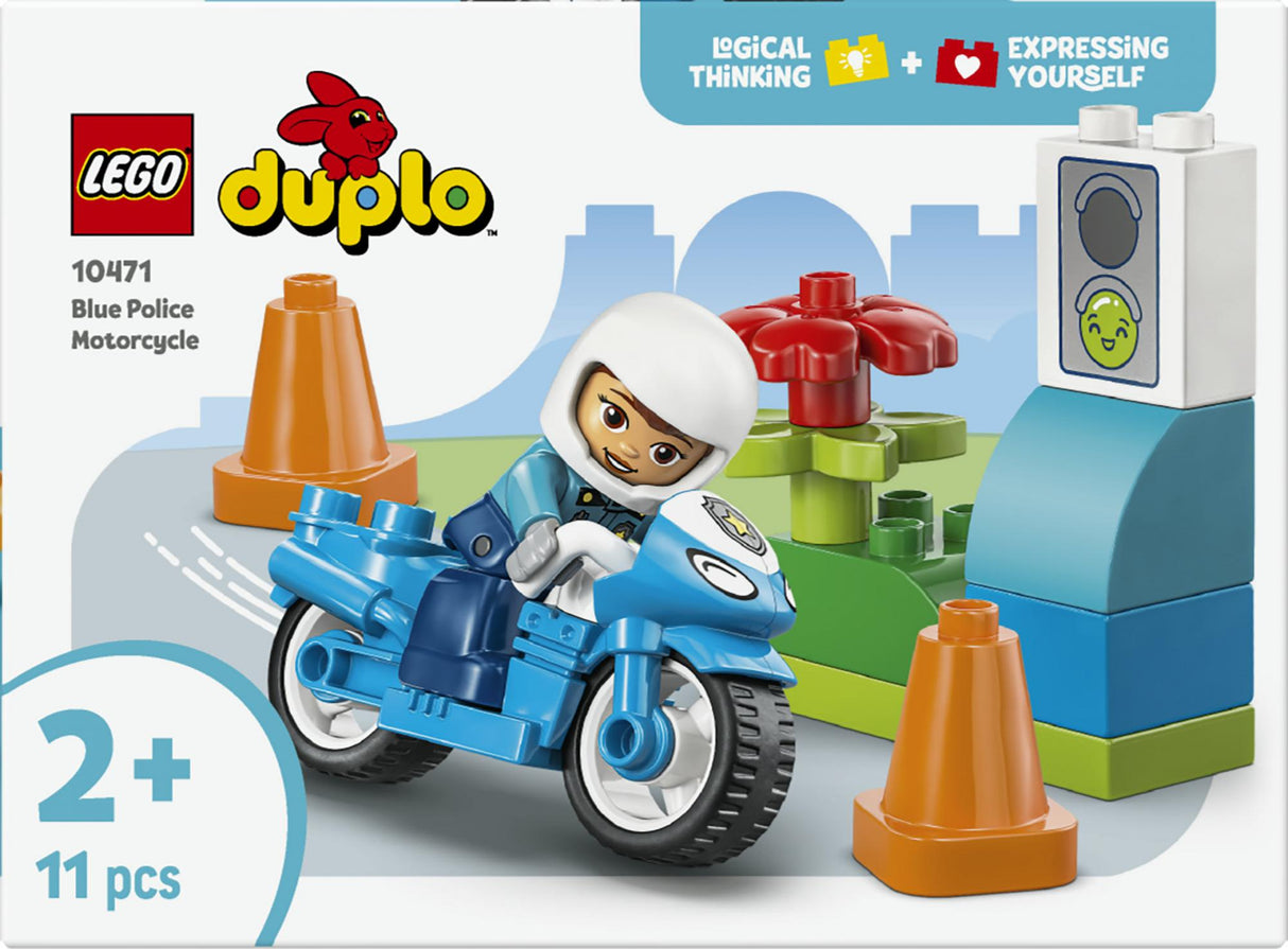 LEGO - DUPLO Town - Blue Police Motorcycle (10471) LEGO