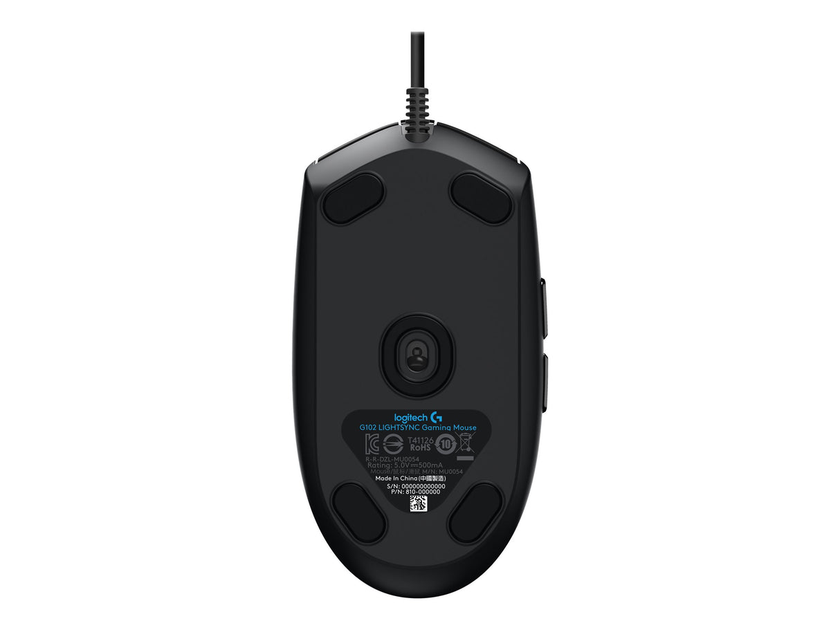 Logitech Gaming Mouse G102 LIGHTSYNC optisches Kabel schwarz