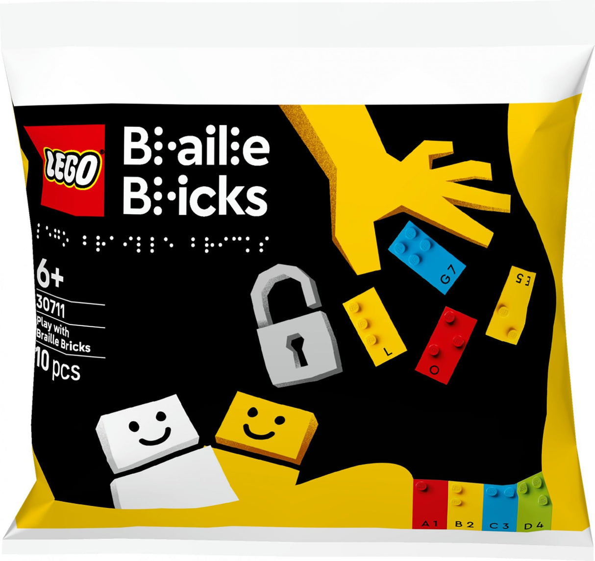 LEGO 30711 Braille Brick Fun, Construction Toy Polybag LEGO