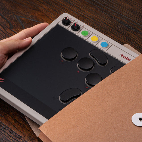 8BitDo Arcade Controller Switch/PC Grå – Controller på skød