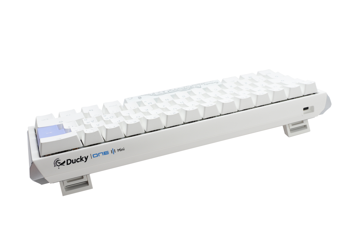Ducky One 3 – Classic Pure White Nordic – Mini 60 % – Kirschblau