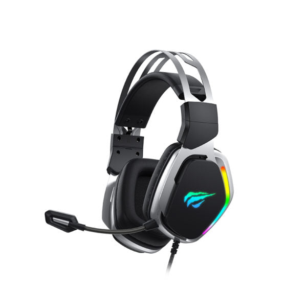 Havit Gaming H2018U Verkabelungs-Headset Schwarz Silber
