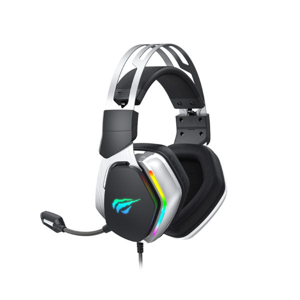 Havit Gaming H2018U Verkabelungs-Headset Schwarz Silber