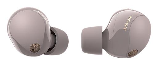 Sony WF-1000XM5 – trådløse in-ear-øretelefoner med støjreduktion – lyserød – produktbillede