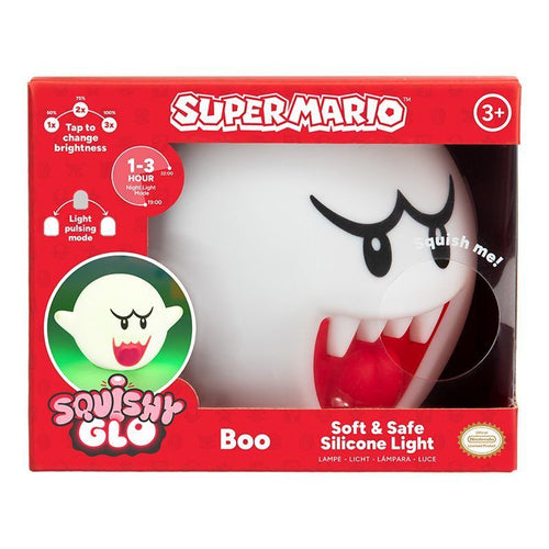Paladone Super Mario Boo – SquishyGlo silikonelampe – emballage