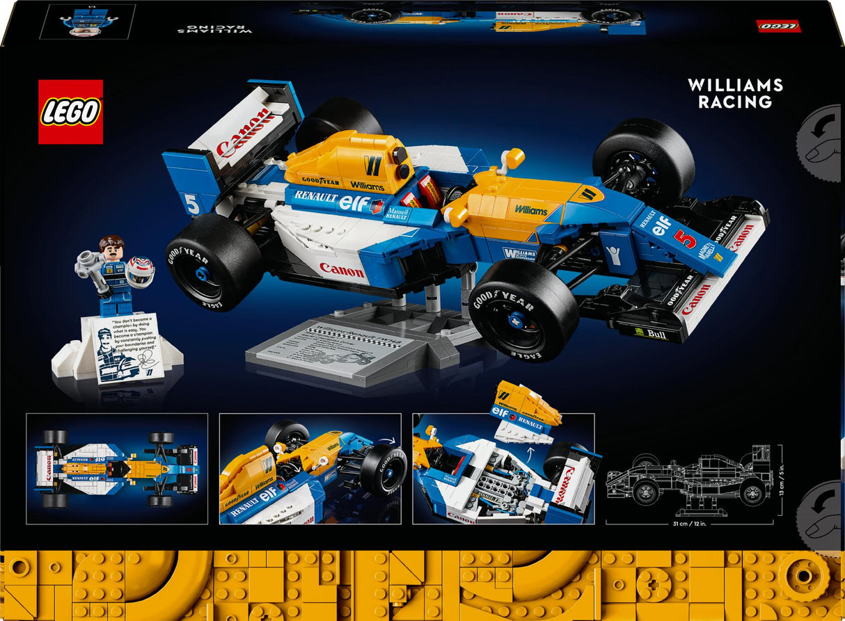 LEGO 10353 Icons Williams Racing FW14B with Nigel Mansell LEGO