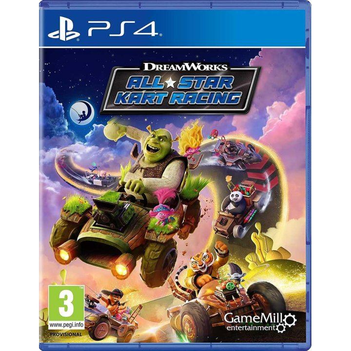 DreamWorks All-Star Kart Racing – PlayStation 4 – spilomslag