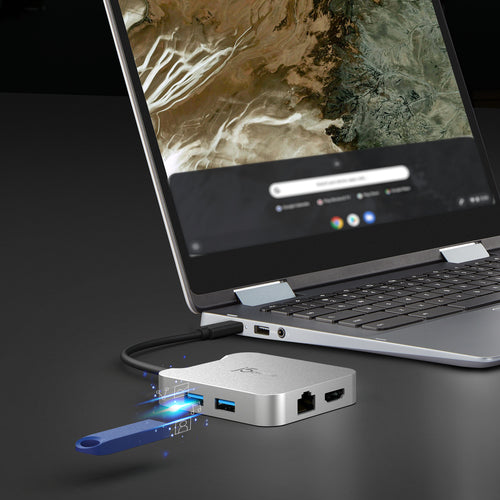 j5create JCD391-N – 4K60 USB-C multiport-adapter – USB-overførsel illustreret