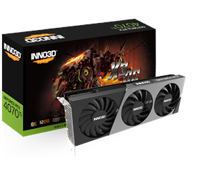 Inno3D GeForce RTX 4070 Ti X3 OC – 12 GB GDDR6X RAM – Grafikkarte