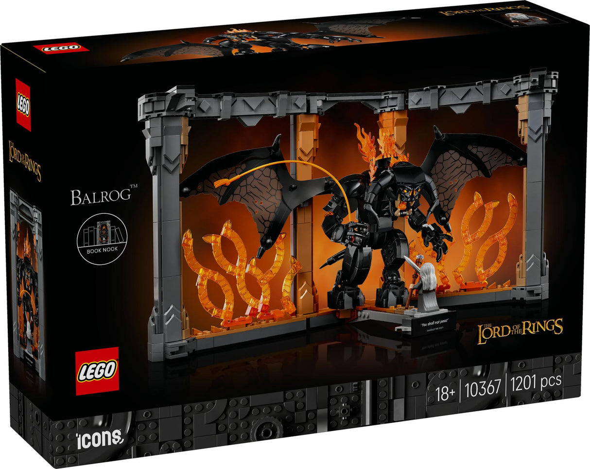LEGO 10367 Icons The Lord of the Rings: Balrog Bookend LEGO