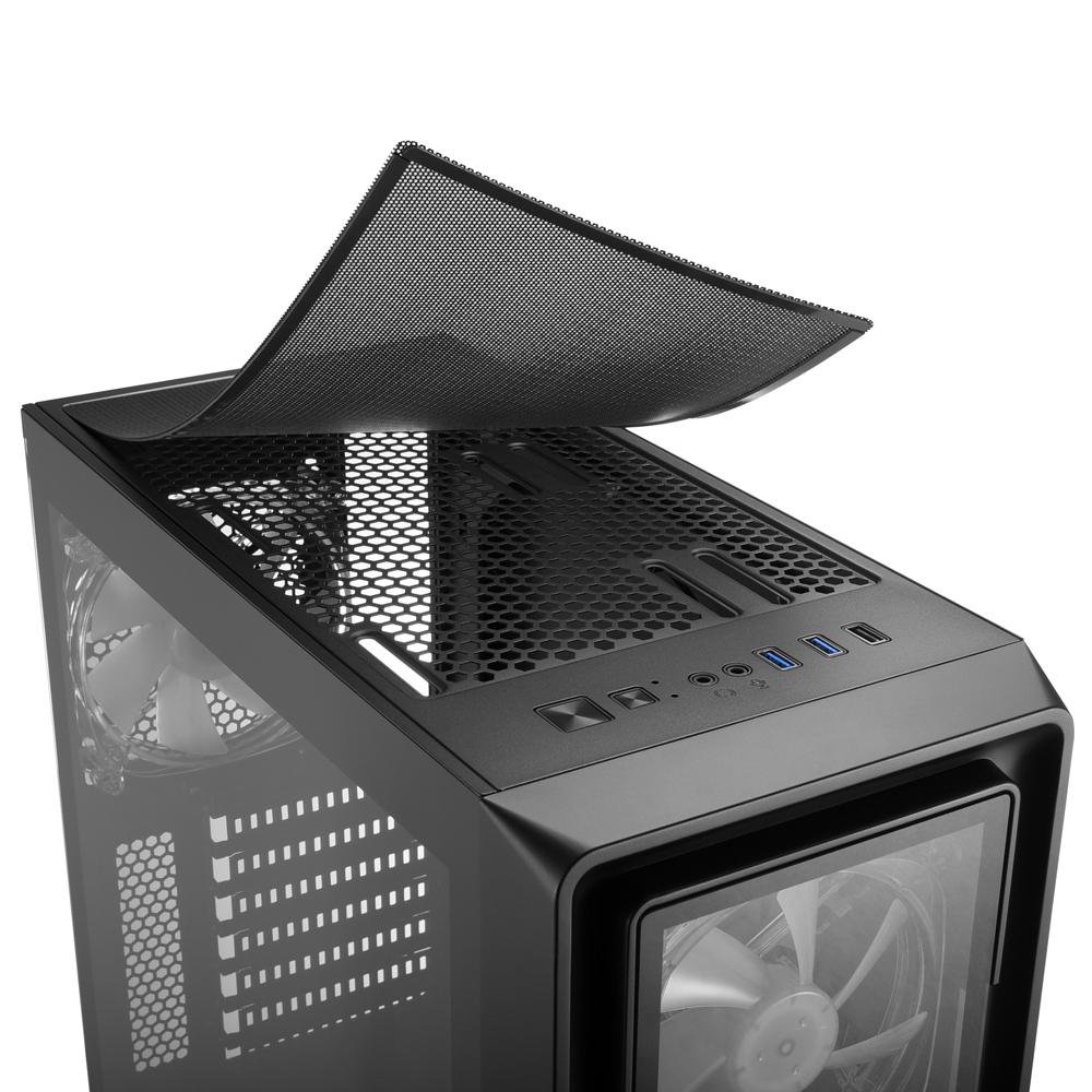 Sharkoon TK4 RGB, tower case (black, tempered glass) Sharkoon
