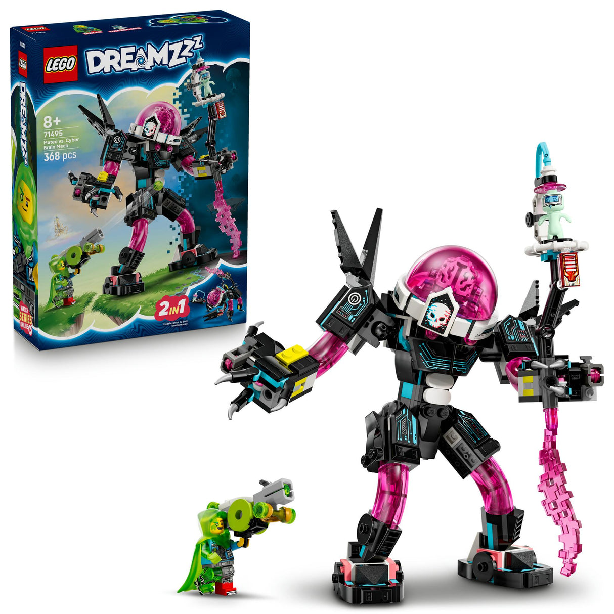 LEGO 71495 DREAMZzz Mateo vs. Cyberbrain Mech LEGO
