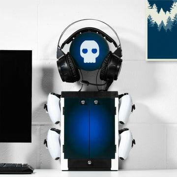 Numskull PS5-inspirierter blauer und weißer Gaming-Schrank