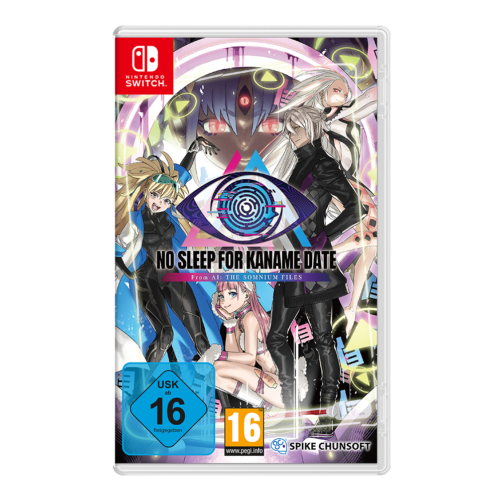 No Sleep For Kaname Date From AI The Somnium Files Aiba Edition – omslag til Nintendo Switch