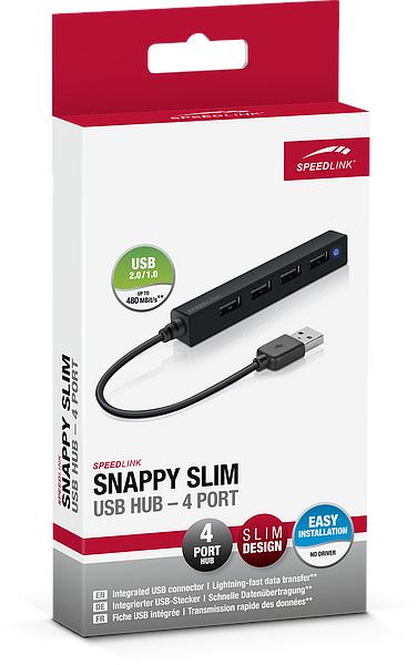 Speedlink - Snappy Slim 4-Port USB Hub Speedlink