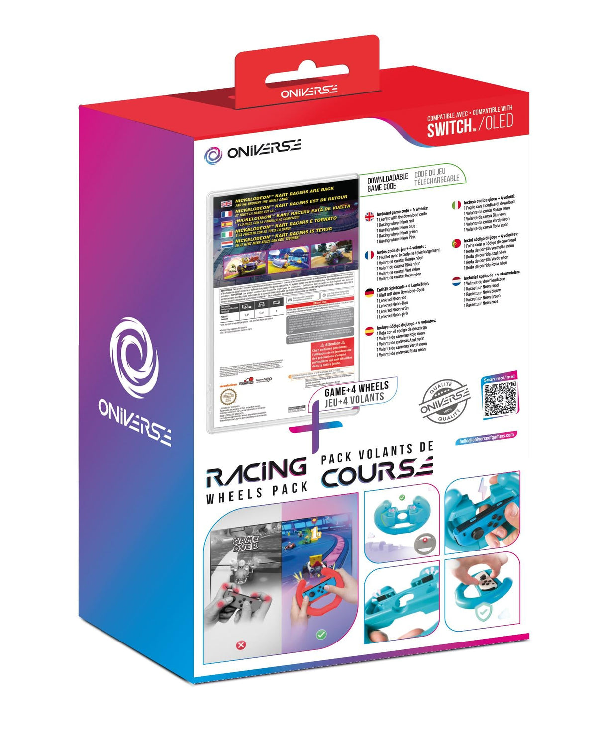 Oniverse Nsw Bundle Ciab Nickelodeon Kart Racers 2: Grand Prix + 4 Wheels ONIVERSE