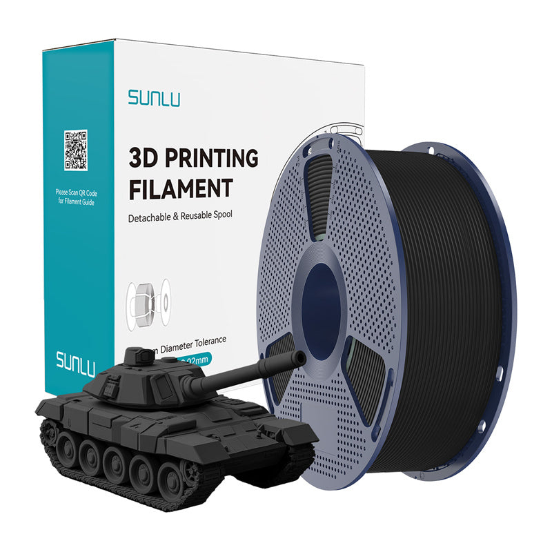 Sunlu PLA+ High-Speed filament – sort, 1,75 mm, 1 kg
