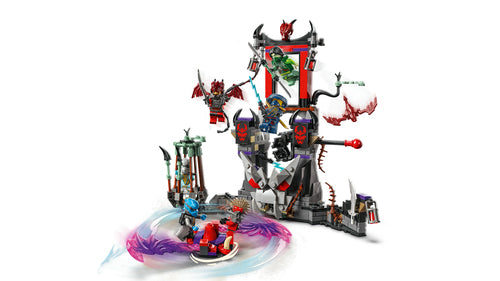 LEGO NINJAGO 71841 – Dragonisk stormlandsby – stormlandsby og spinner med illustreret bevægelse