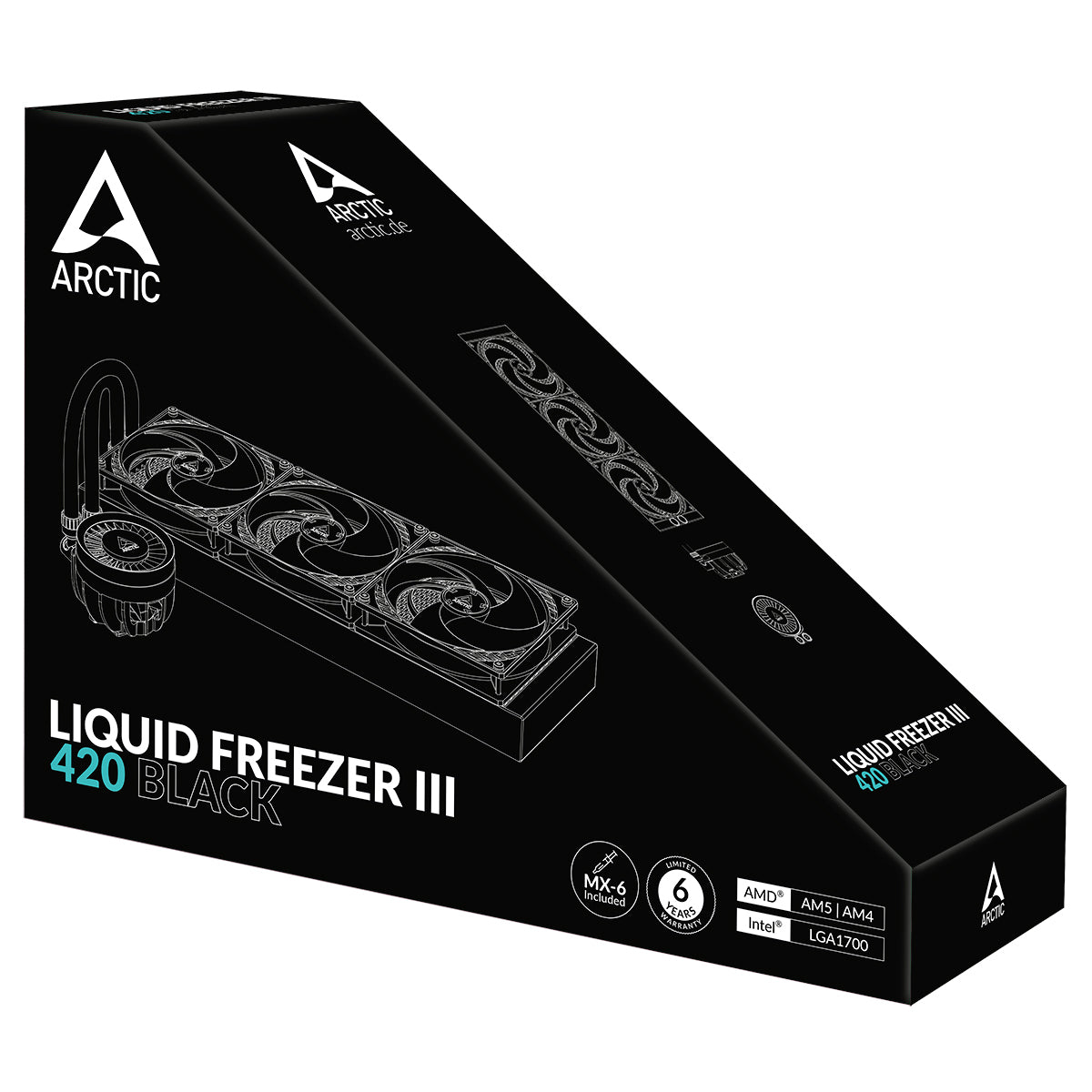 ARCTIC Liquid Freezer III 420 Kühlsystem, 1er-Pack, Schwarz, 120 mm