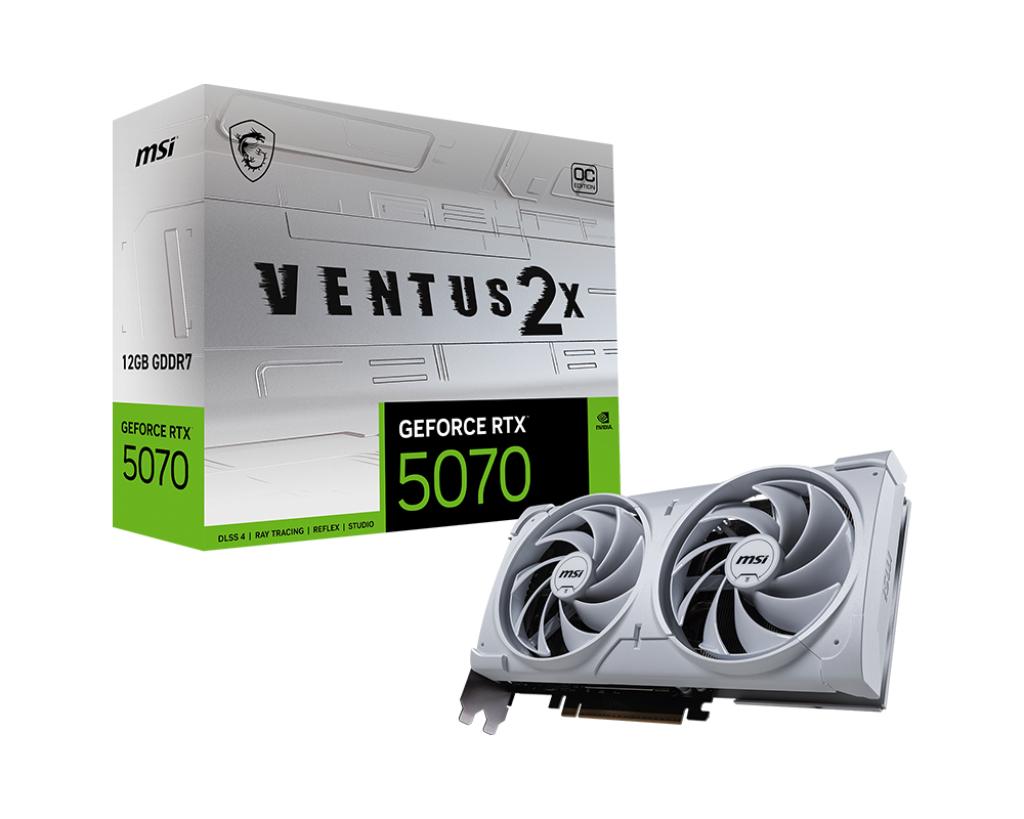 MSI GeForce RTX 5070 12G VENTUS 2X OC WHITE MSI