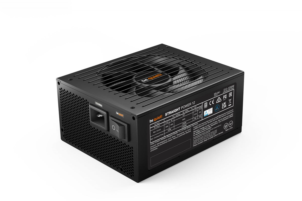 be quiet! Straight Power 12 Platinum 1200W ATX3.0, PC power supply (black, 2x 12VHPWR, 4x PCIe, cable management, 1200 watts) Be quiet