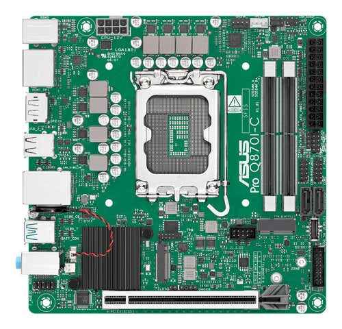 ASUS PRO Q870I-C-CSM set forfra med SO-DIMM-pladser