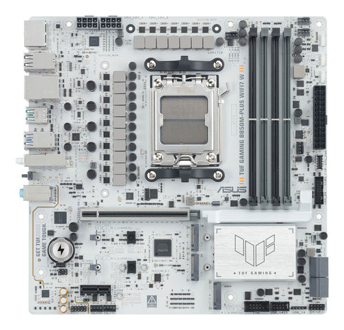 ASUS TUF GAMING B850M-PLUS WIFI7 W – set ovenfra