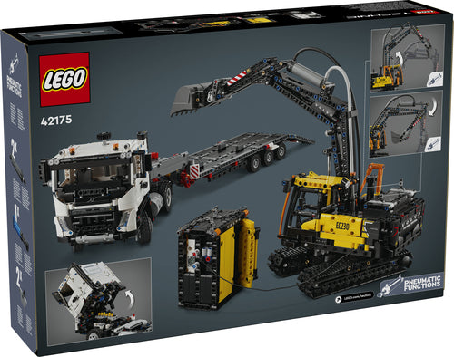 LEGO Technic 42175 Volvo FMX og EC230 – bagside af emballage