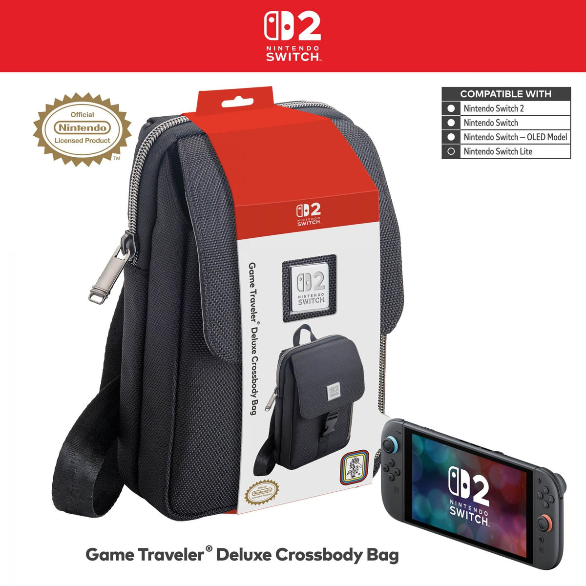 Nacon - Vertical Shoulder Bag - Nintendo Switch 2 Nacon