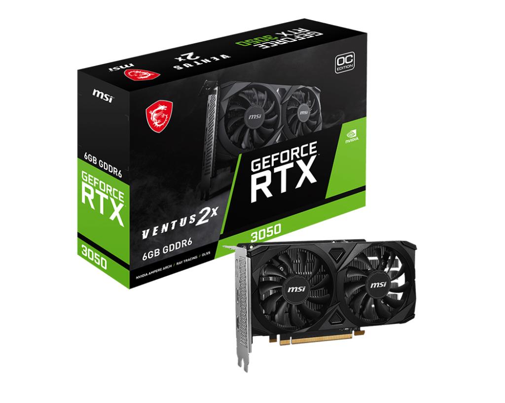 MSI RTX 3050 6GB VENTUS 2E E OC GDDR6 MSI