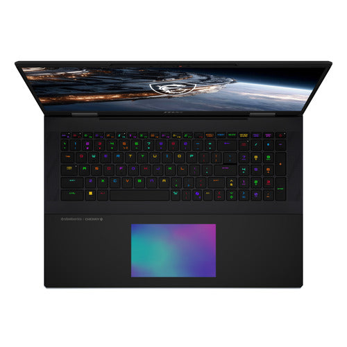 MSI Titan 18 HX A2WJ-1410FRY – tastatur og touchpad set ovenfra