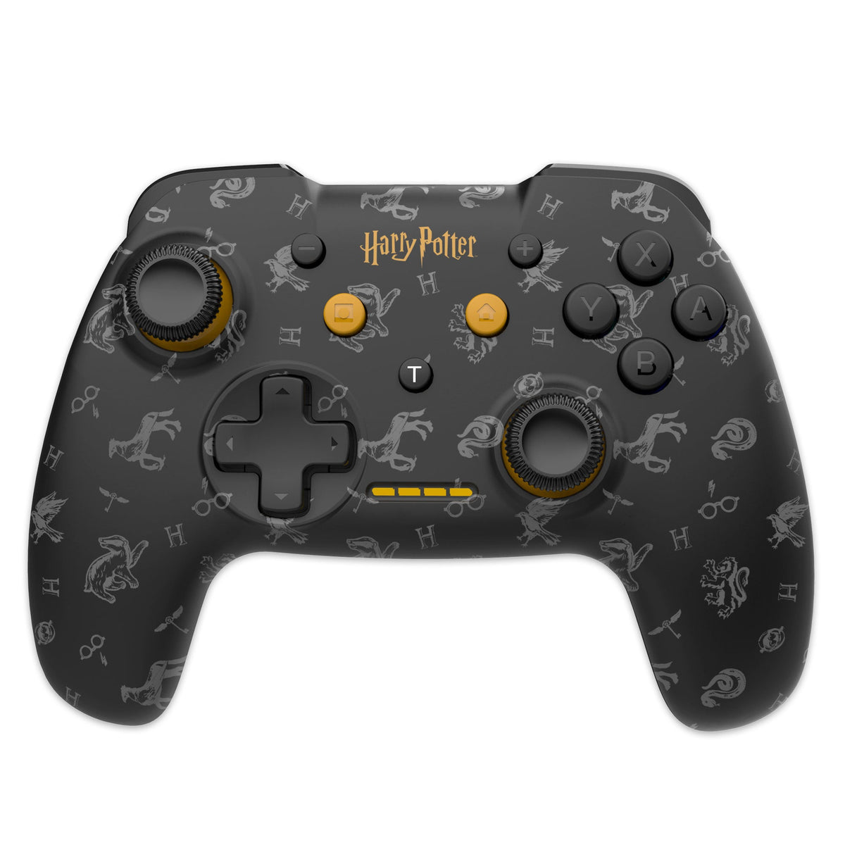 Freaks and Geeks Harry Potter trådløs controller Switch Sort – Sort Harry Potter-controller forfra
