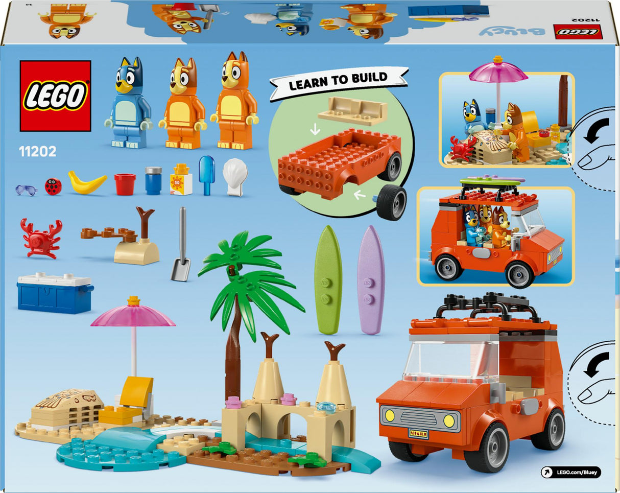 LEGO - Bluey - Bluey's Beach & Family Car Trip (11202) LEGO