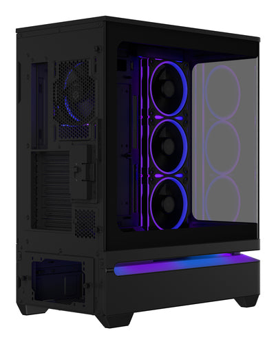 ASUS PRIME AP304 TG ARGB BLACK – set skråt fra siden