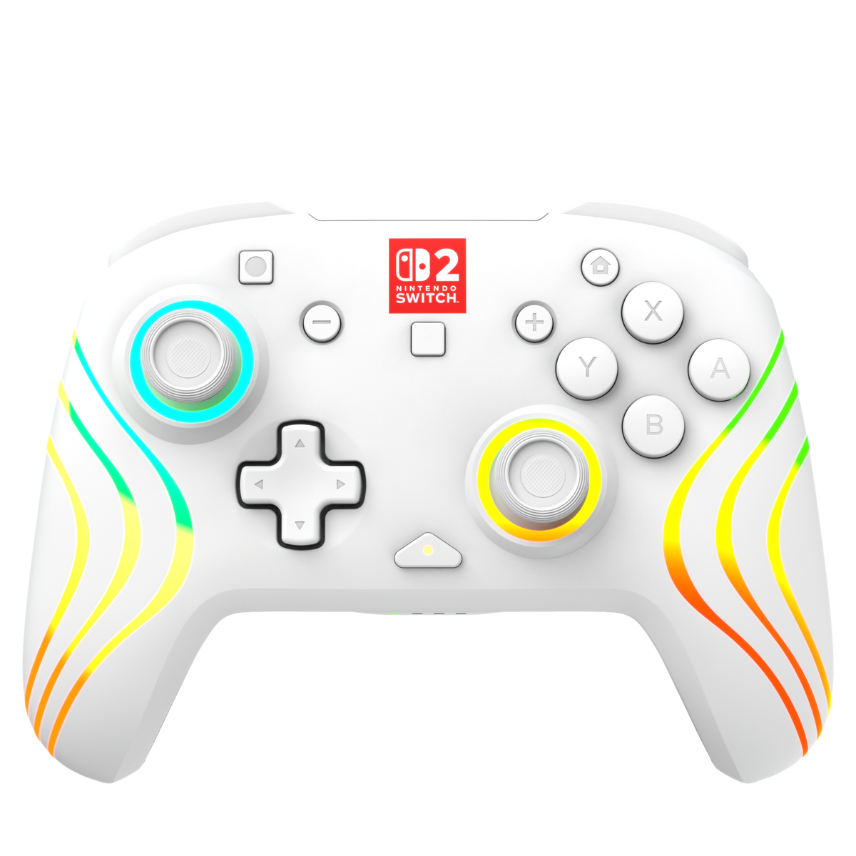 Turtle Beach Afterglow Wave Wireless – Switch-controller – Hvid – hvid controller med RGB-lyslinjer