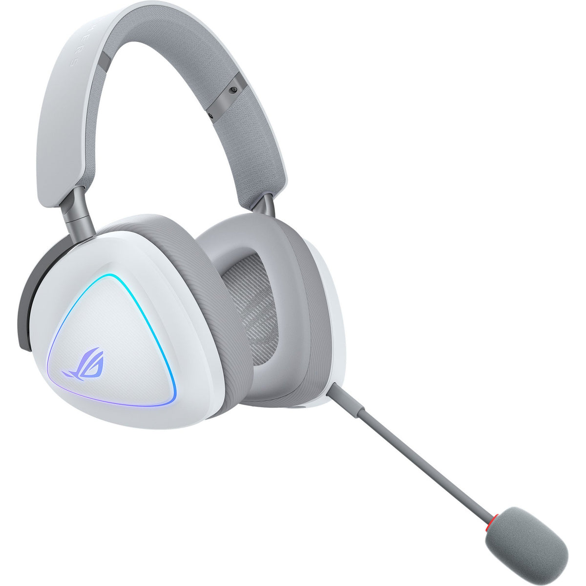 Hvidt ASUS ROG Delta II med aftagelig mikrofon