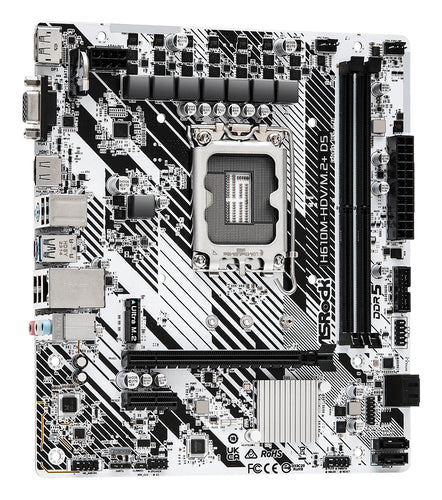 ASRock H610M-HDV/M.2+ D5 bundkort - produktbillede 4