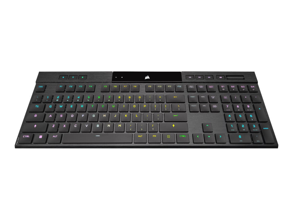 CORSAIR Gaming K100 AIR RGB-Tastatur, mechanisches RGB-Funkkabel pro Taste, Nordic