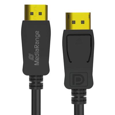 MediaRange DisplayPort Kabel, Ver. 2.1, 40 Gbps, 2.0m, sw MediaRange