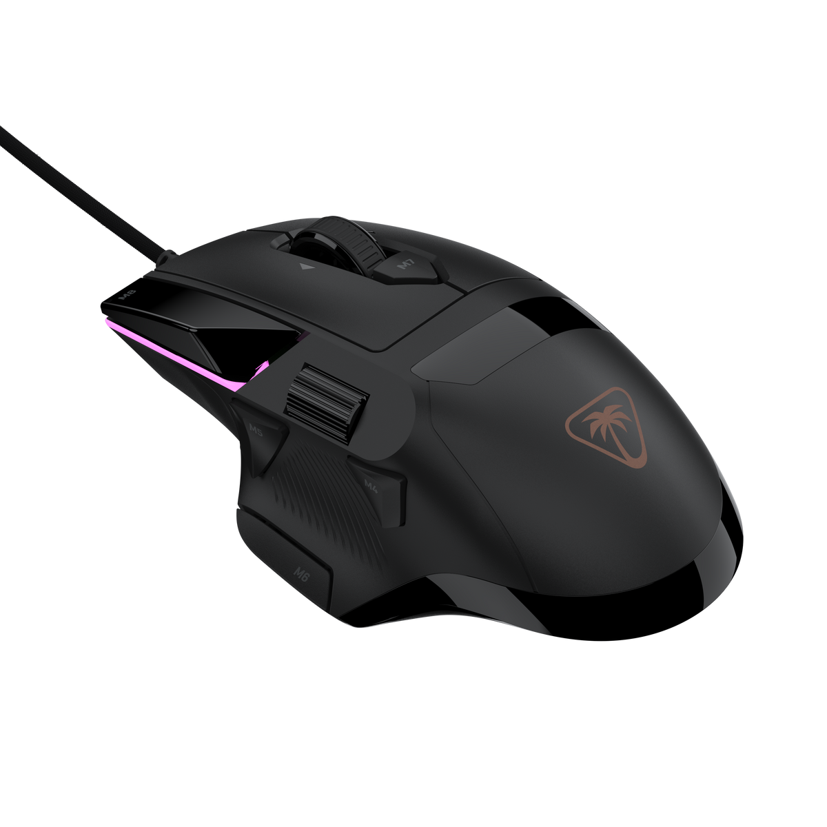 Turtle Beach Command MC3 – kablet gamingmus, sort – Sort mus på mørk baggrund