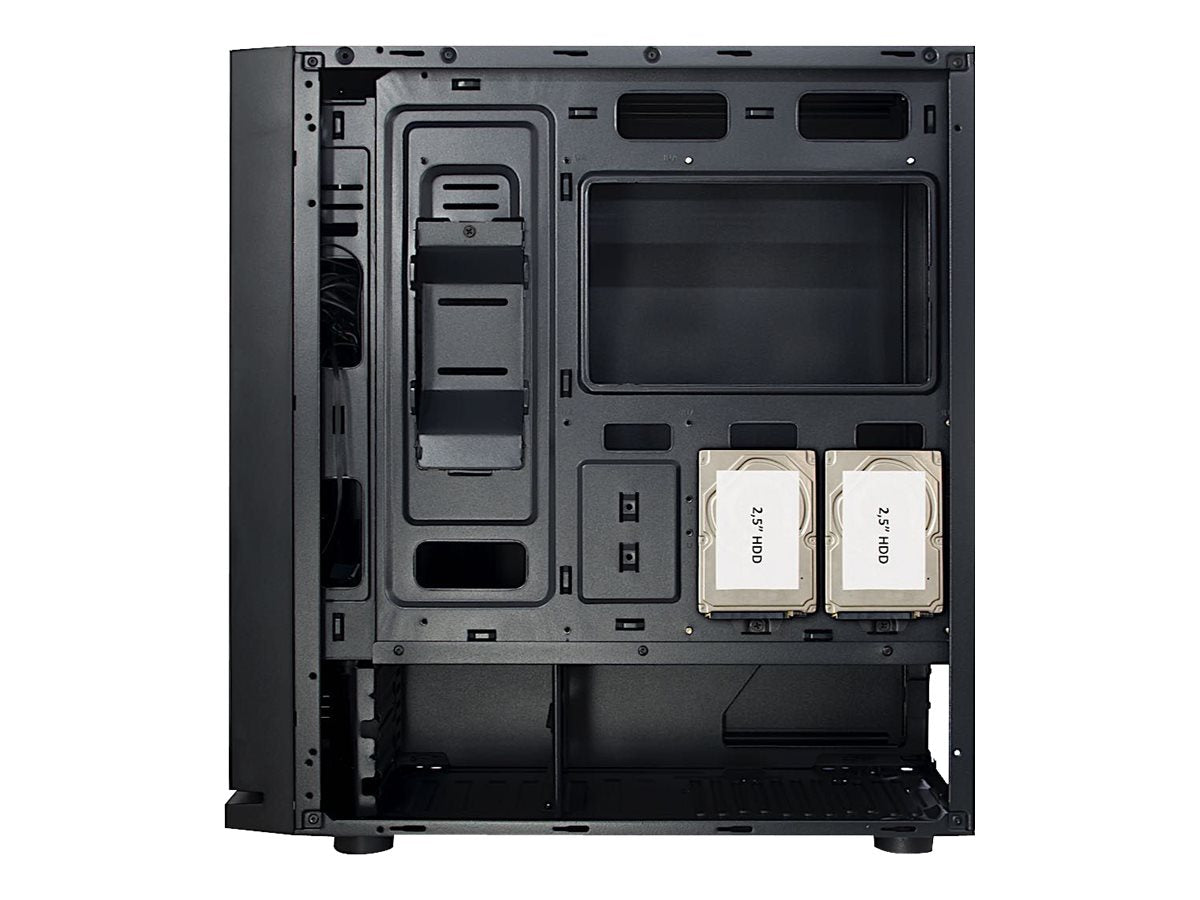 Inter-Tech W-III RGB Tower ATX Ohne Netzteil Schwarz