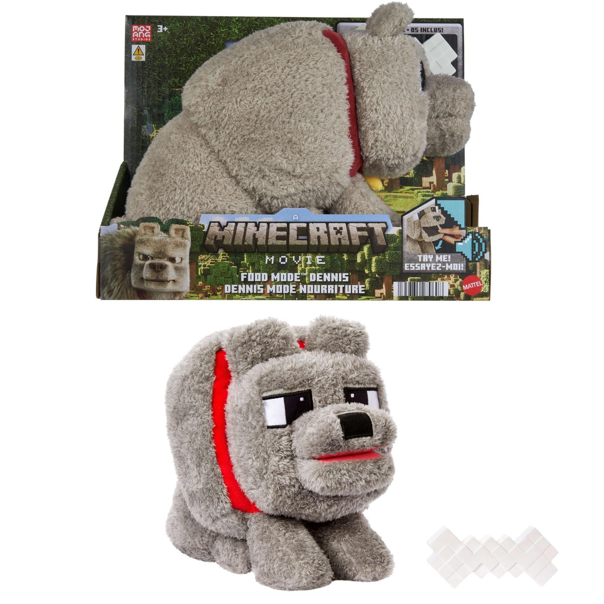 Minecraft - Movie Feature Plush Food Mode Dennis (JDW26) Mattel