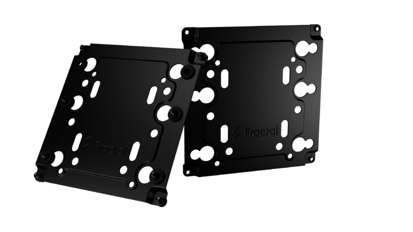 Fractal Design Universal-Mehrfachhalterung für Festplatten/Flüssigkeitskühlsystempumpen, 2er-Pack, Schwarz