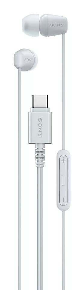 Sony IER-EX15C – øretelefoner med USB-C – hvid – produktbillede