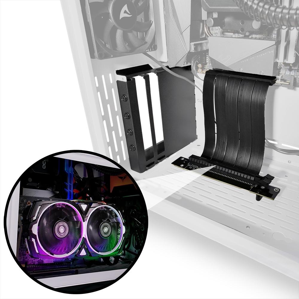 Sharkoon Compact VGC Kit for MS SERIES, Riser Card (black, for MS-Y/Z1000 PC case) Sharkoon