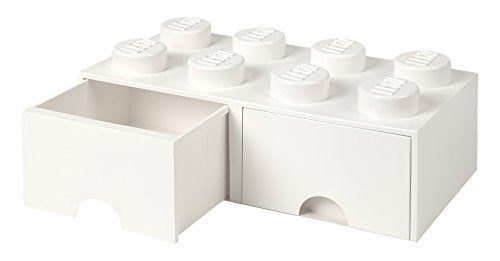 Room Copenhagen LEGO Brick Drawer 8 white - RC40061735 Room Copenhagen